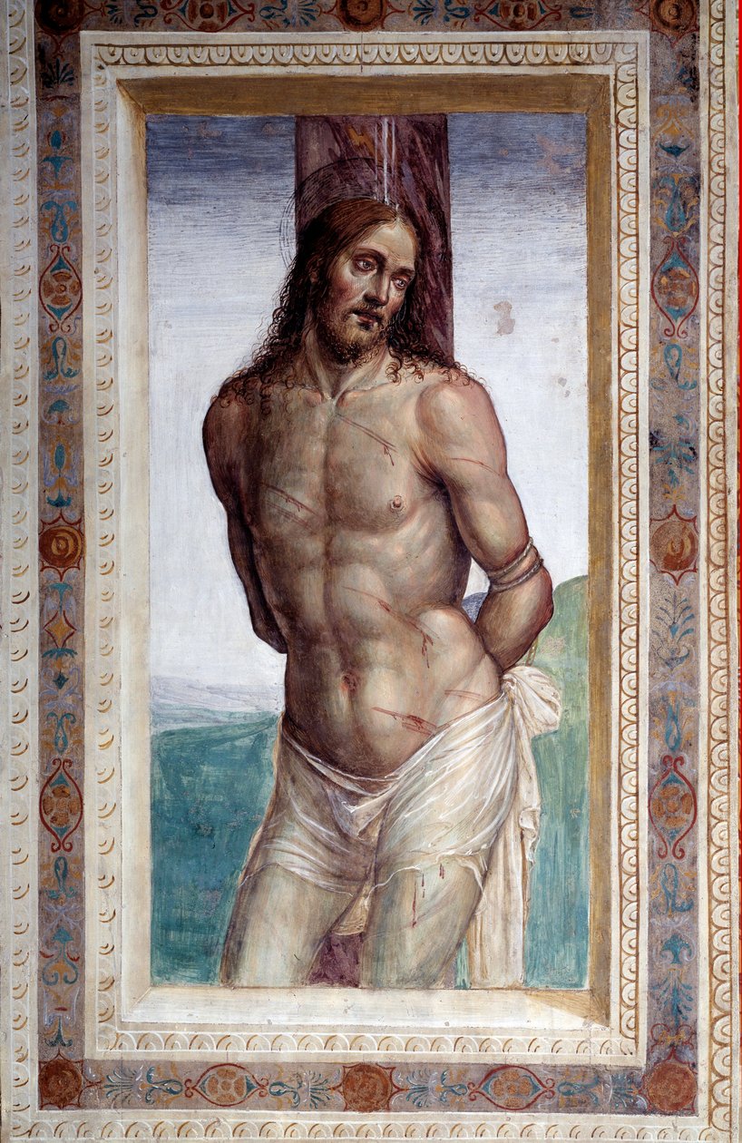 Kristus a sloup (Freska od Giovanni Antonio Bazzi Sodoma