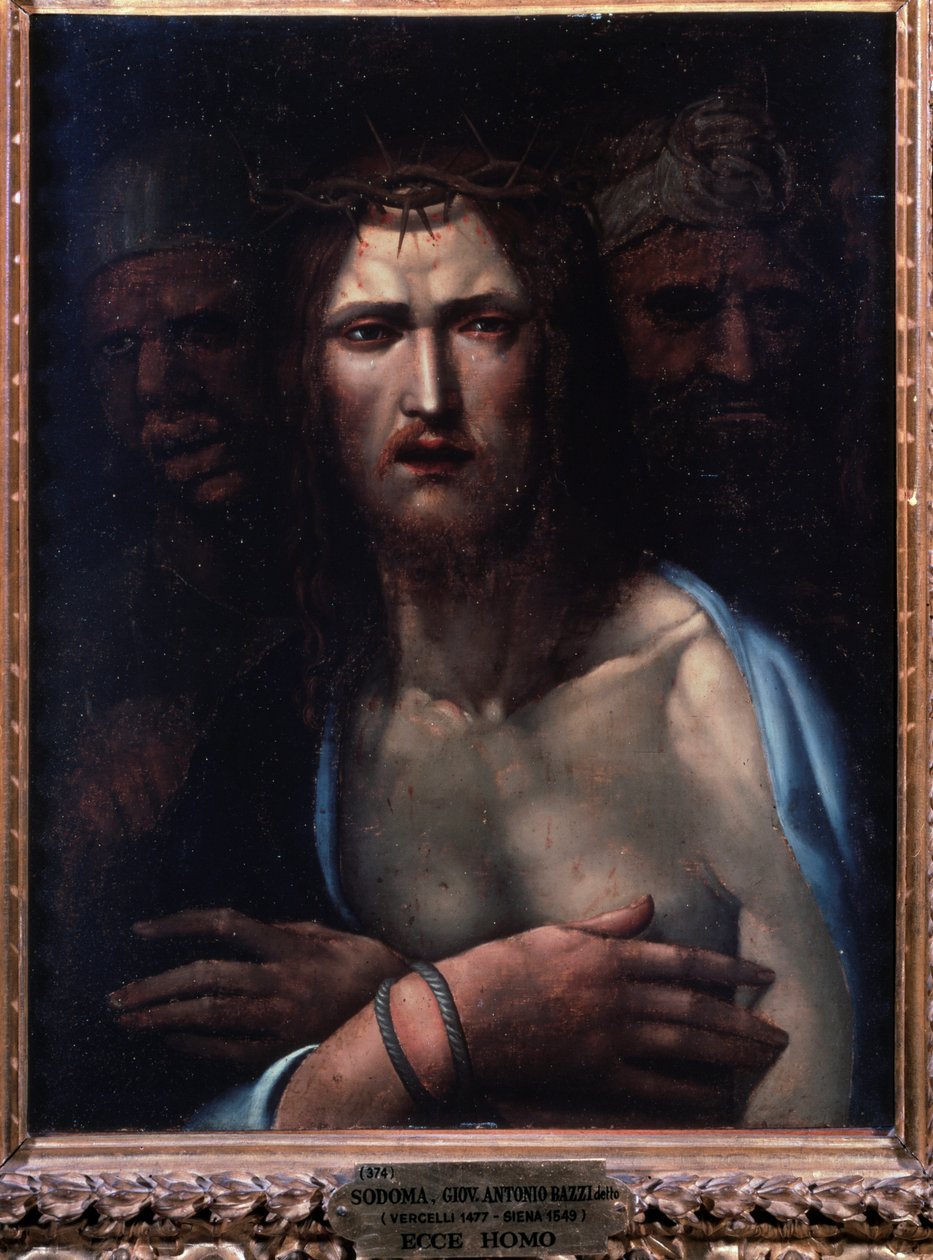 Ecce homo - olej na dřevě od Giovanni Antonio Bazzi Sodoma