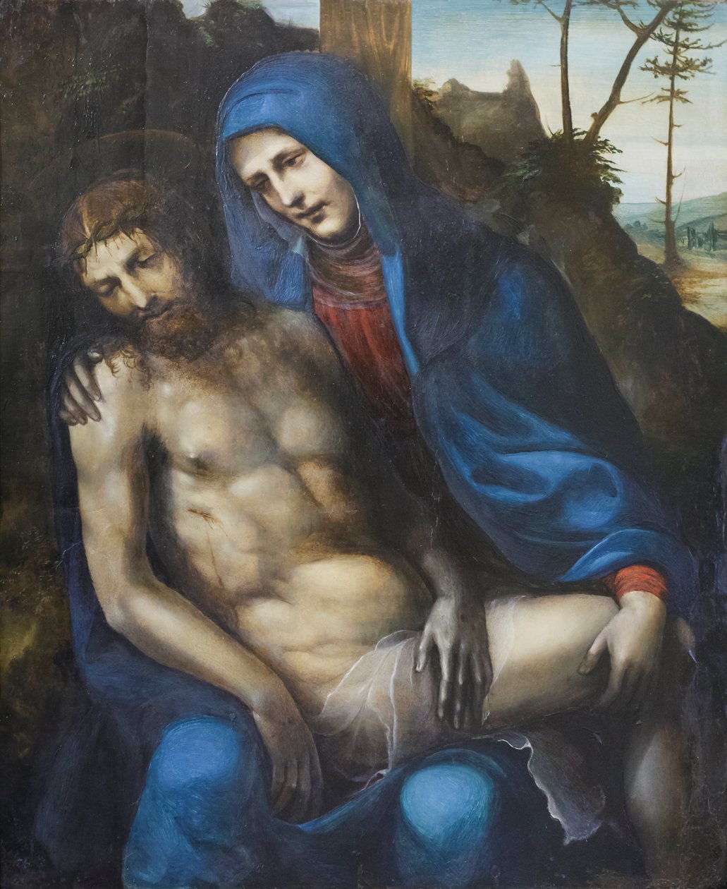 Pieta", Giovanni Antonio Bazzi (olej na desce) od Giovanni Antonio Bazzi Sodoma