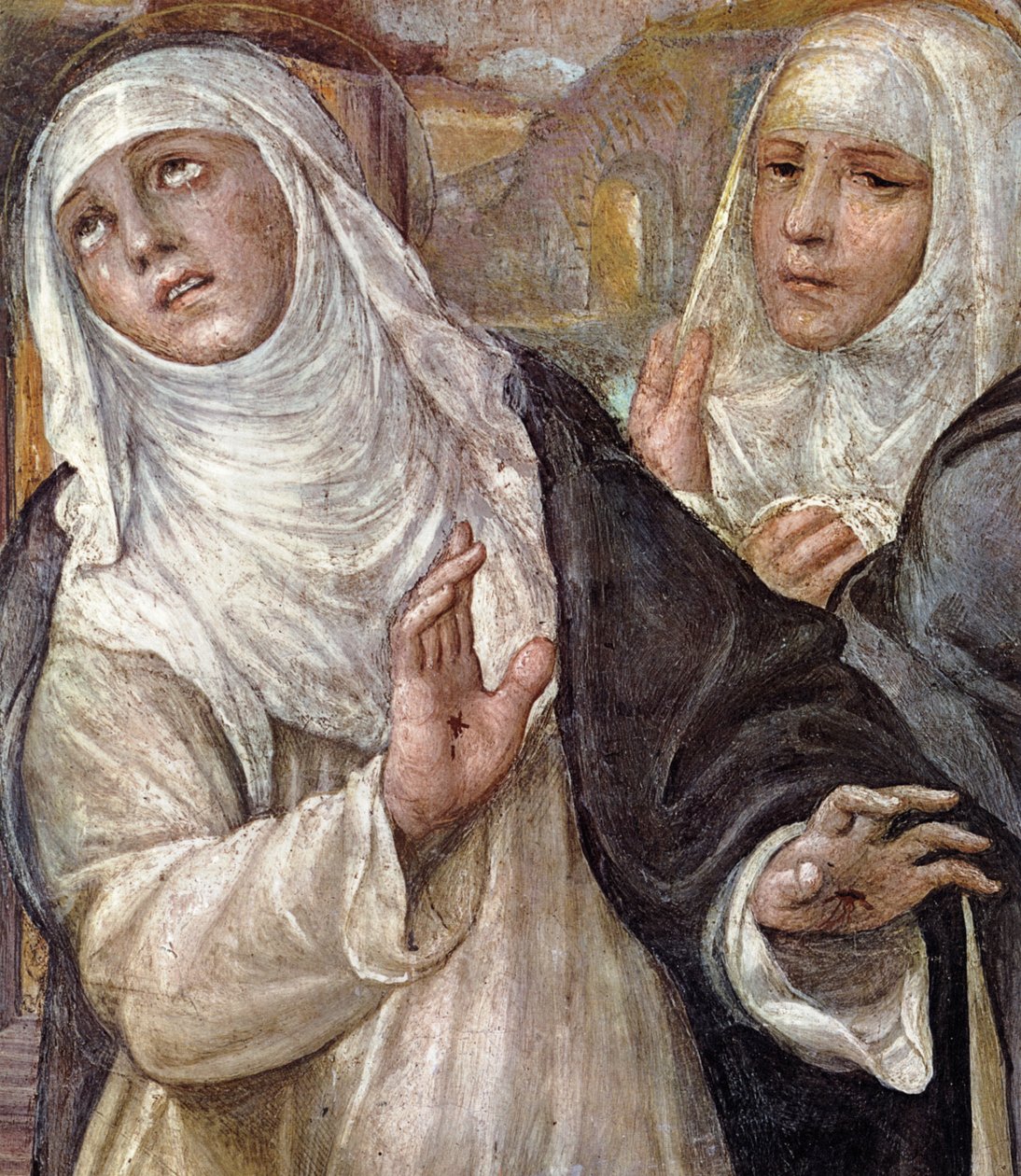 Extáze svaté Kateřiny, detail, 1526 od Giovanni Antonio Bazzi Sodoma