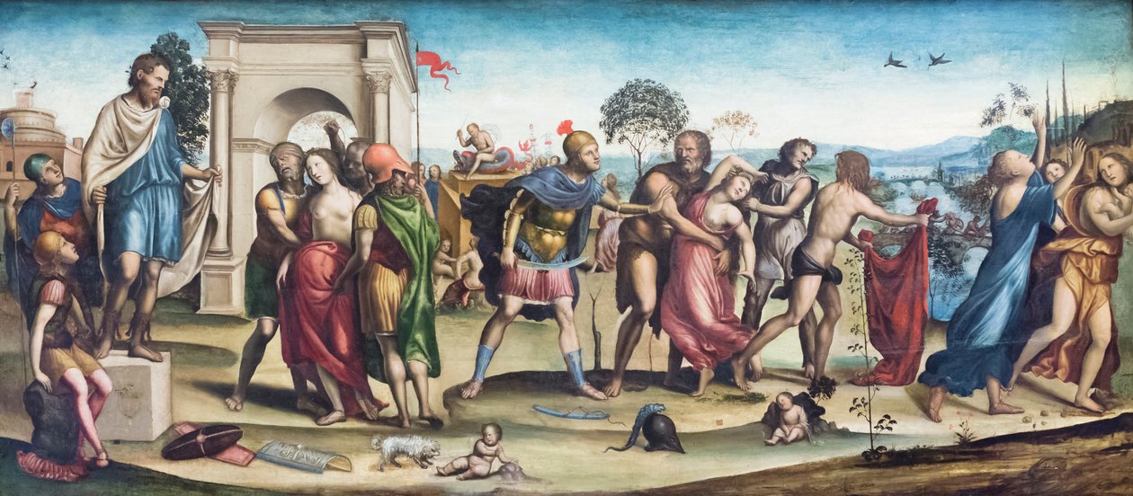 Znásilnění sabinských žen od Giovanni Antonio Bazzi Sodoma