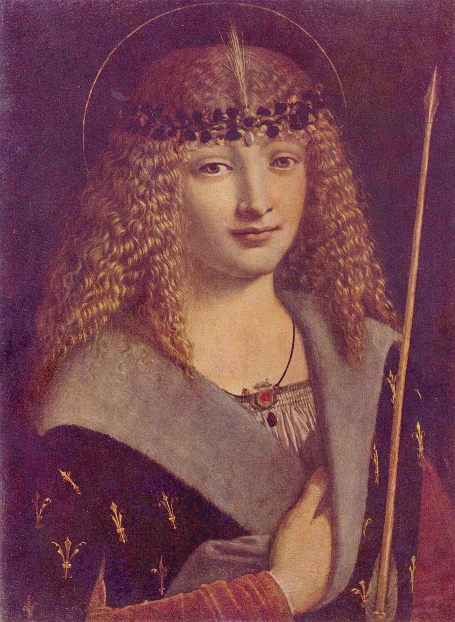 Portrét chlapce jako svatého Sebastiána od Giovanni Antonio Boltraffio