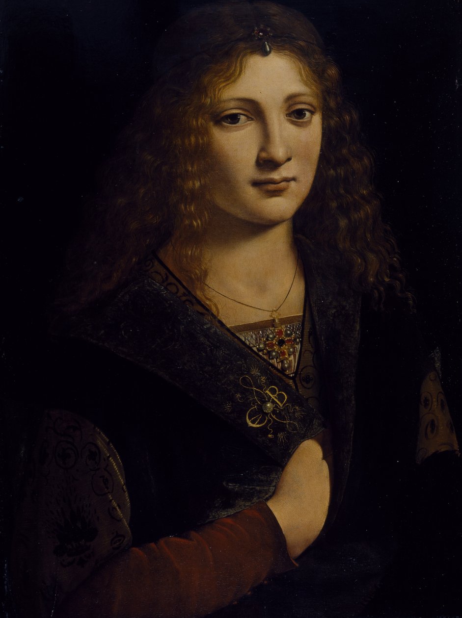 Portrét mladého muže, možná Girolamo Casio, cca 1500 (olej na dřevěné desce) od Giovanni Antonio Boltraffio