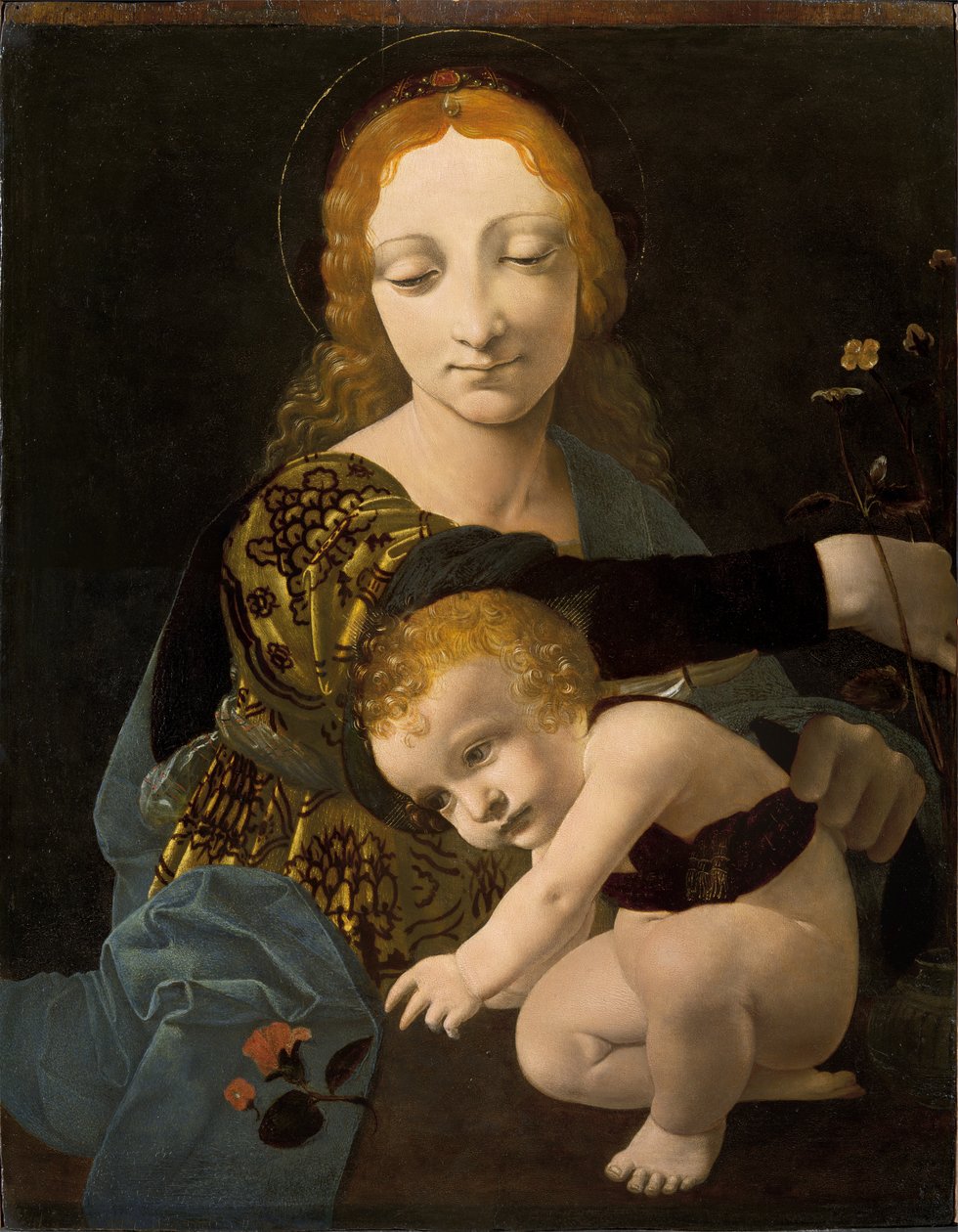 Panna a dítě (Madona z růže) od Giovanni Antonio Boltraffio
