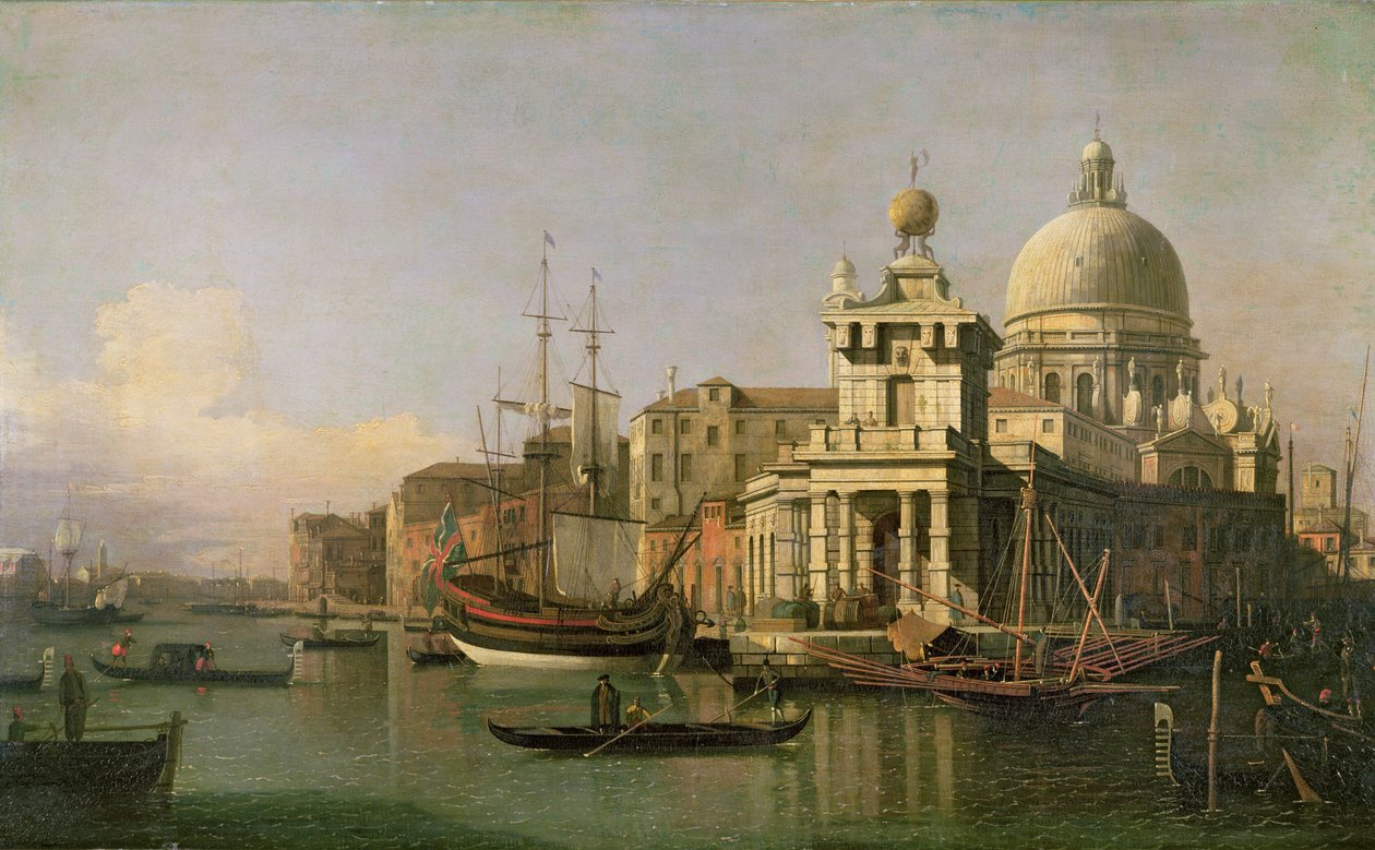 Pohled na Doganu a Santa Maria della Salute od Giovanni Antonio Canal