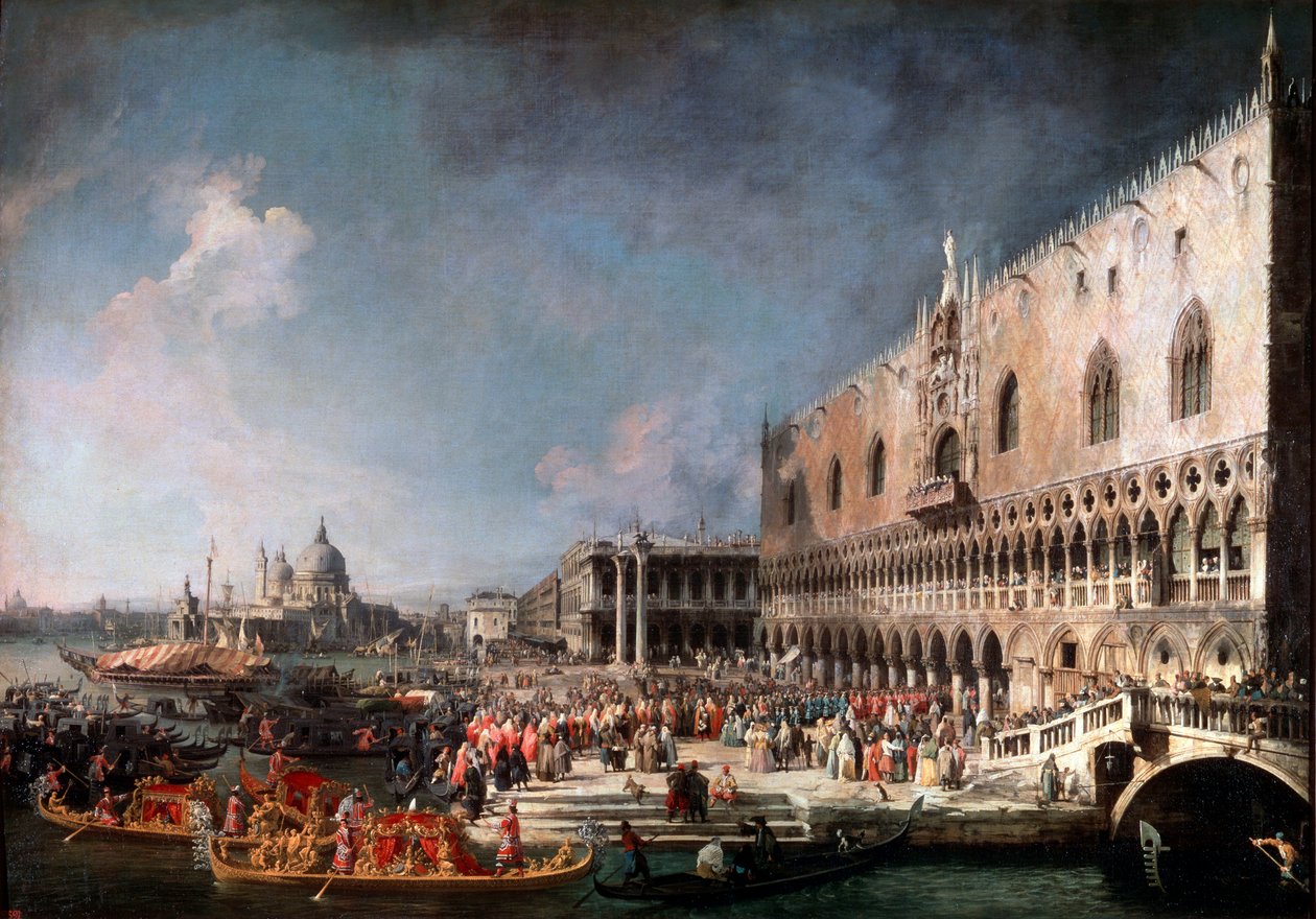 Příjezd francouzského velvyslance v Benátkách, 1725-1726. od Giovanni Antonio Canal