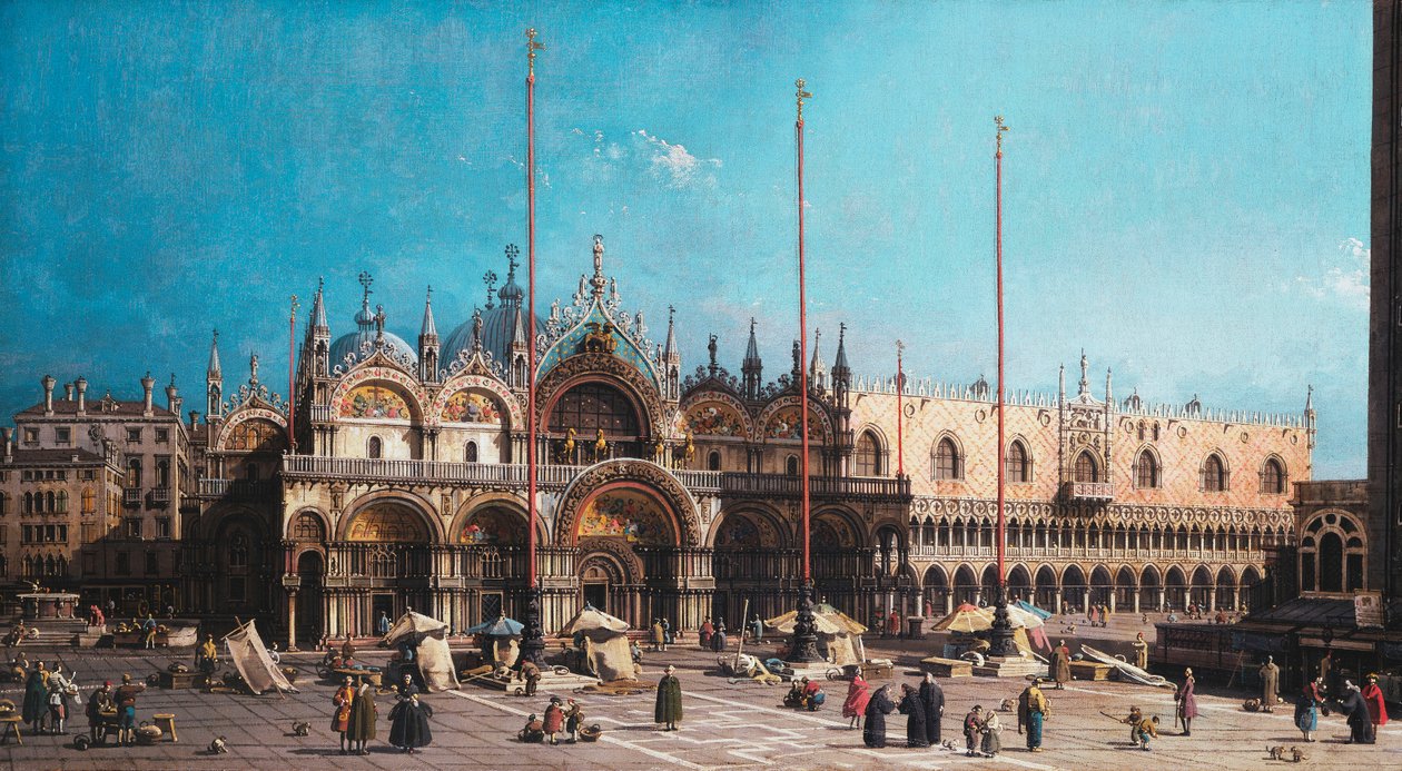 San Marco a Dóžecí palác, Benátky, od Giovanni Antonio Canal