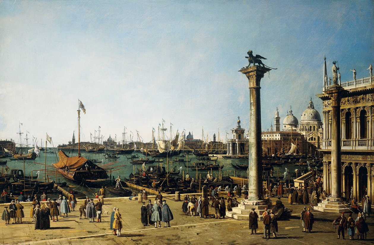 Bacino di S. Marco, Benátky, z Piazzetta, od Giovanni Antonio Canal
