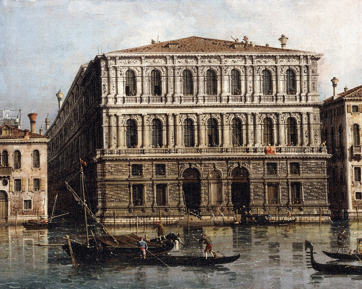 Palazzo Pesaro z Canal Grande, Benátky, od Giovanni Antonio Canal