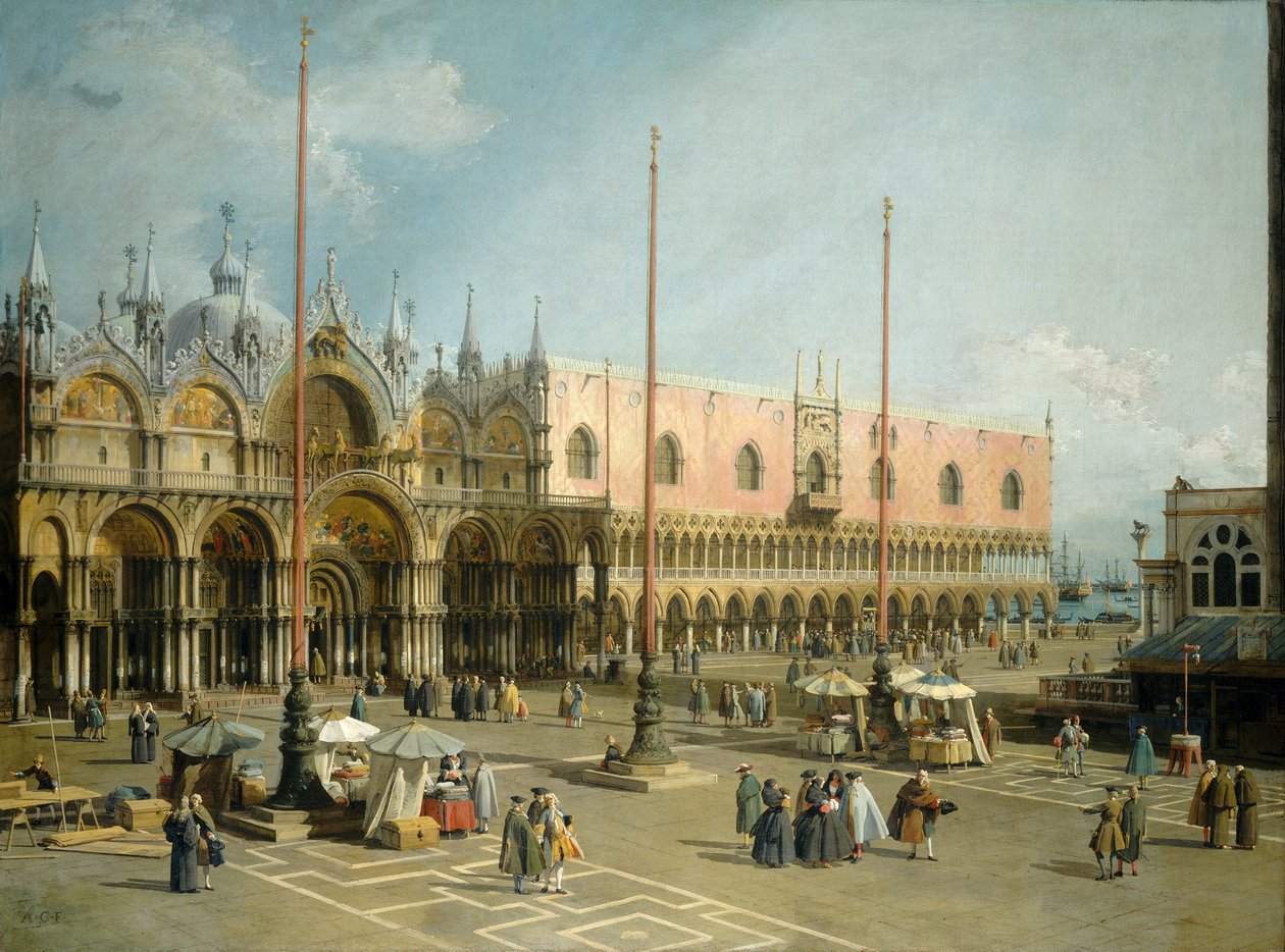 Náměstí svatého Marka, Benátky, 1742-44 od Giovanni Antonio Canal