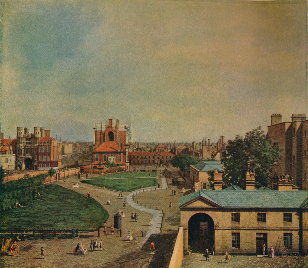 Whitehall z Richmond House, 1746 od Giovanni Antonio Canal
