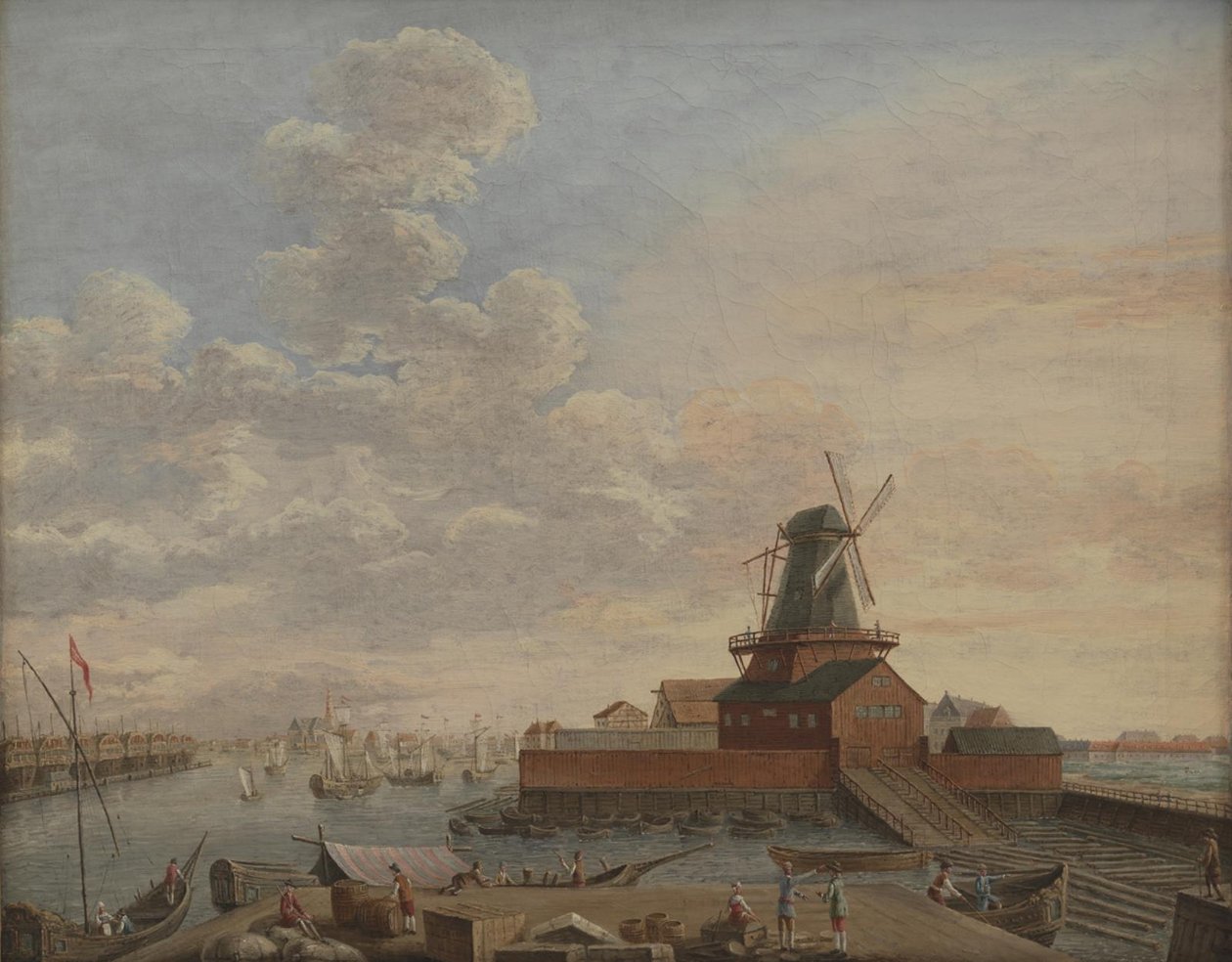 Námořní loděnice v Christianshavn od Giovanni Antonio Cesari