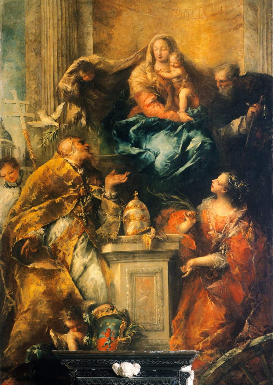 Ferri Altarpiece , c. 1755 (olej na plátně) od Giovanni Antonio Guardi