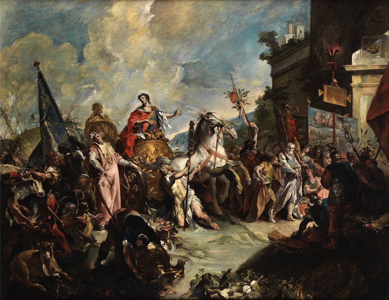 Giovanni Antonio Guardi Scipionův triumfální průvod od Giovanni Antonio Guardi