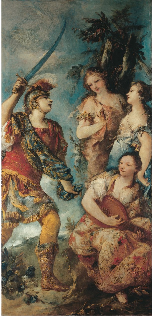 Rinaldo a nymfy od Giovanni Antonio Guardi