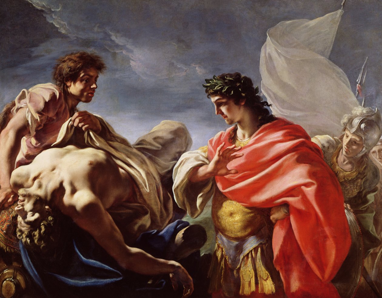 Achilles rozjímá o těle Patrokla od Giovanni Antonio Pellegrini