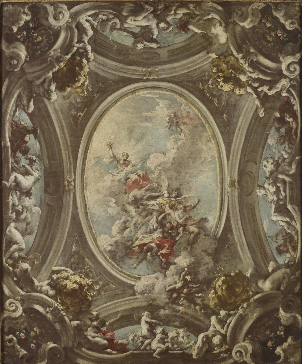 Alegorie úsvitu, 1736-37 od Giovanni Antonio Pellegrini