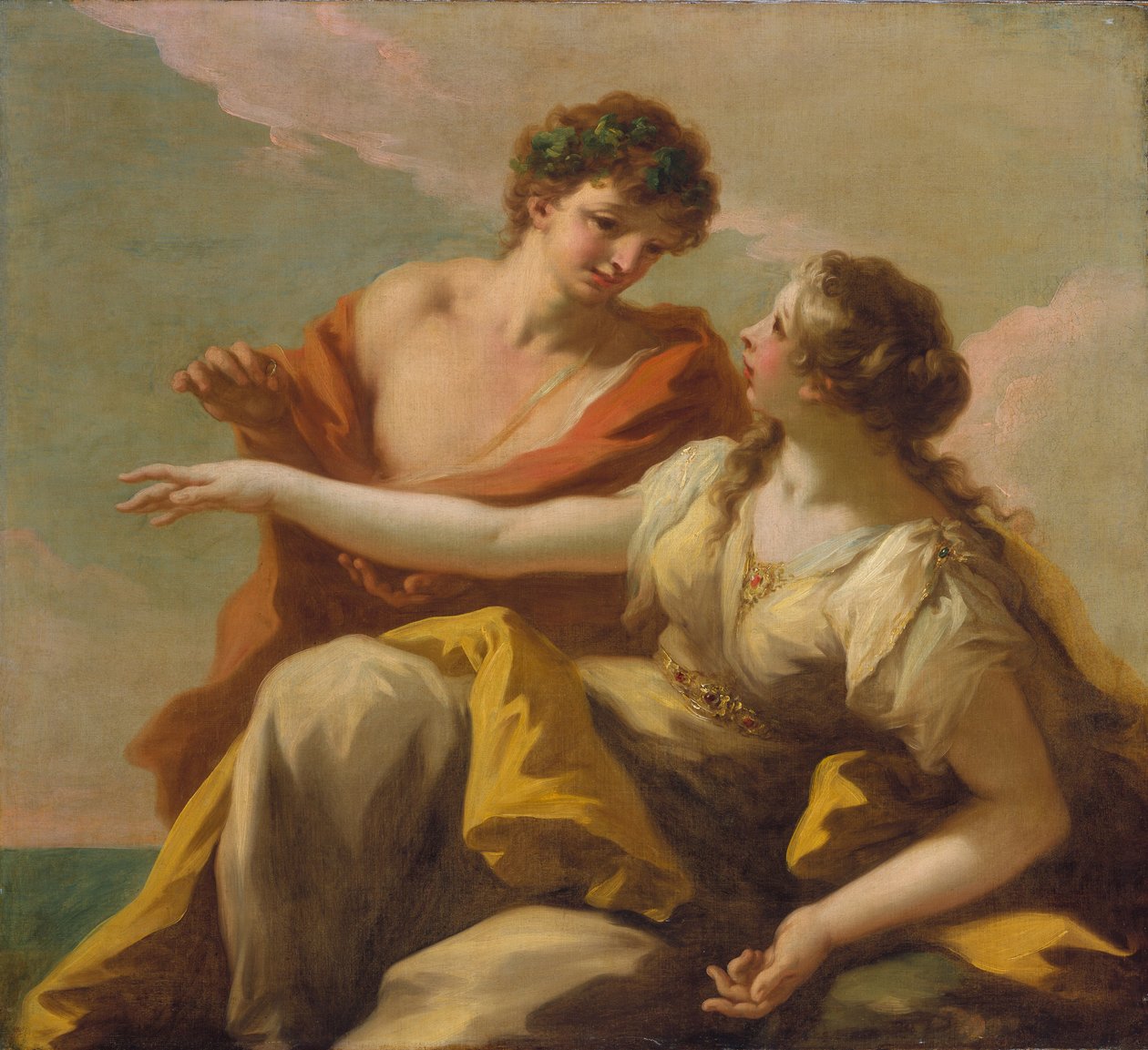 Bacchus a Ariadne, kolem 1720 od Giovanni Antonio Pellegrini