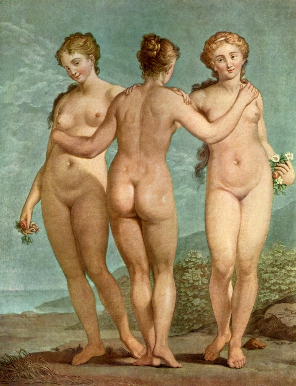 Les Trois Grâces od Giovanni Antonio Pellegrini
