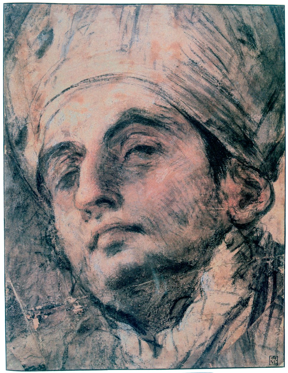 Portrétní studie, c1676-1727 od Giovanni Antonio Pellegrini