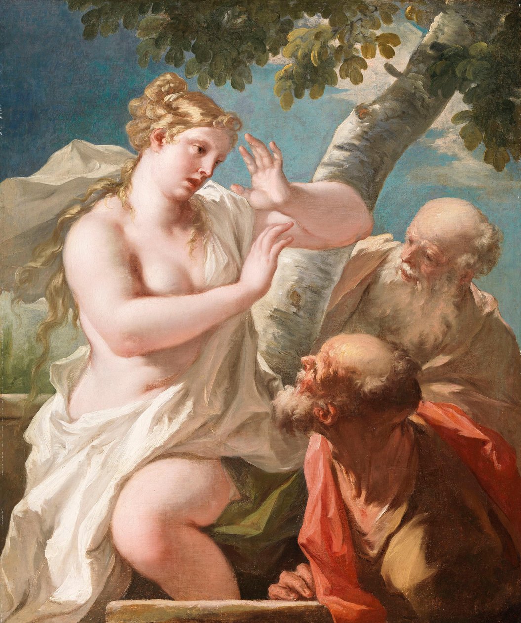 Zuzana a starci od Giovanni Antonio Pellegrini
