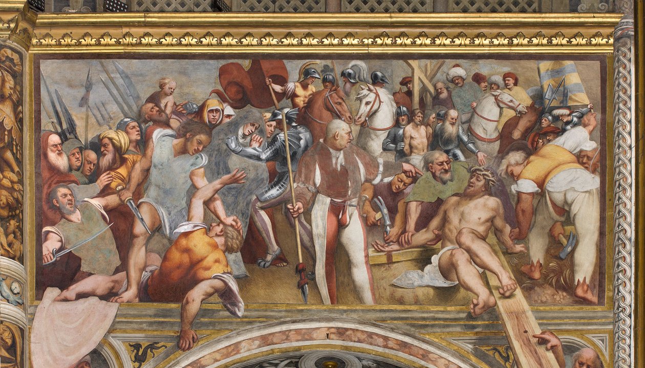 Central Aisle, First South Span, Kristus přibitý na kříž, The Pordenone od Giovanni Antonio Pordenone