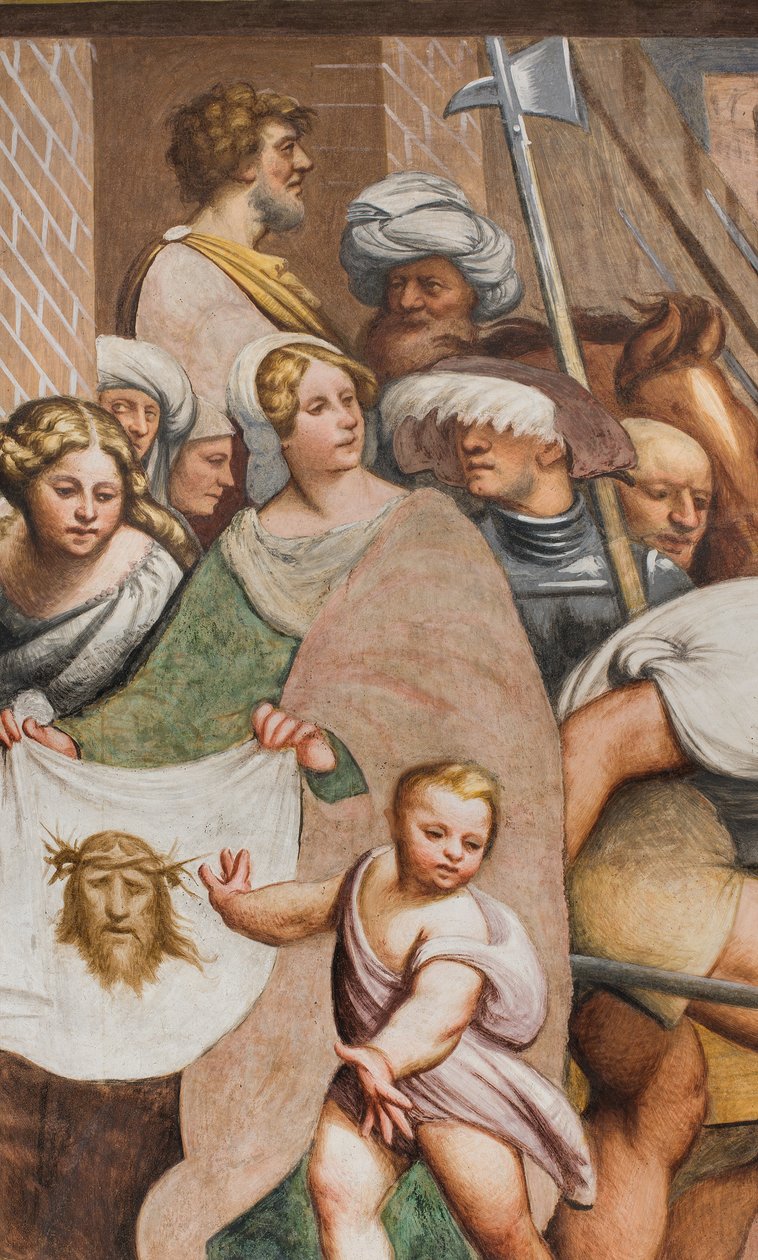 Centrální loď, druhé jižní pole, Ježíš spadá pod kříž, Il Pordenone od Giovanni Antonio Pordenone