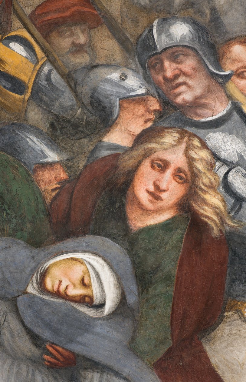 Centrální loď, druhé jižní pole, Ježíš spadá pod kříž, Il Pordenone od Giovanni Antonio Pordenone