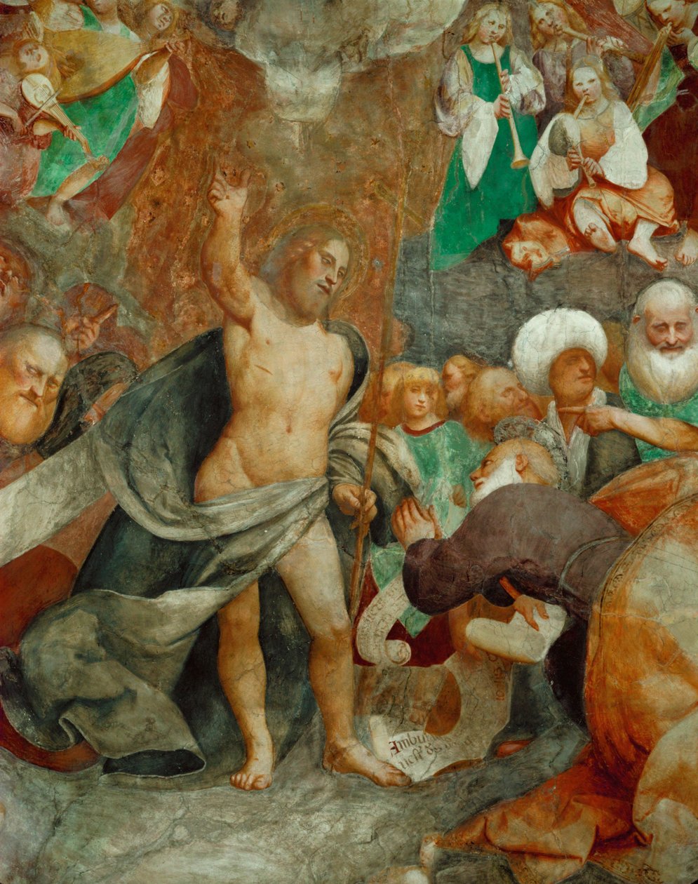 Kristus Soudce vítá svatého Petra v nebi od Giovanni Antonio Pordenone