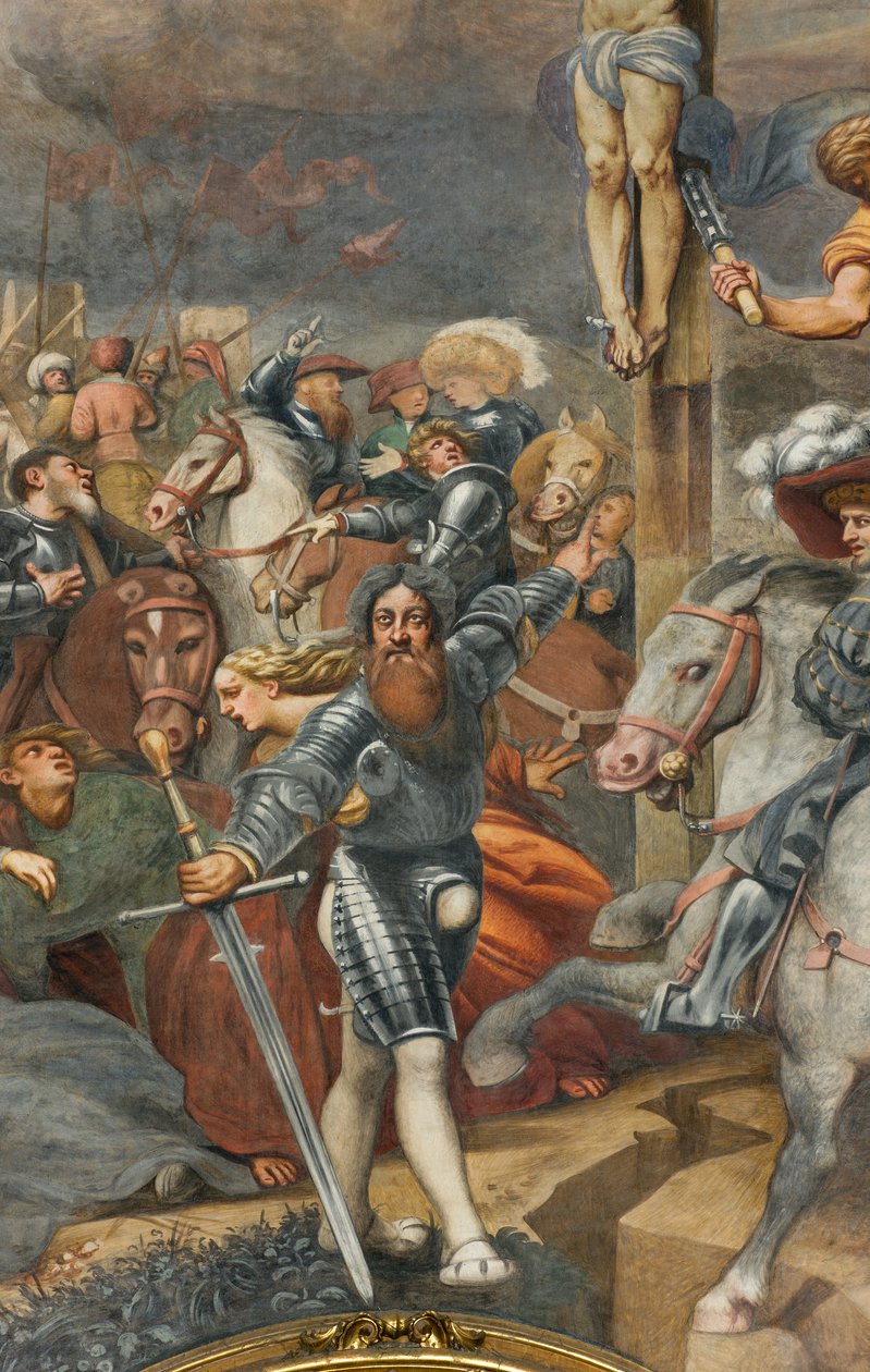 Counterfaccata, IL Pordenone, Ukřižování 1520-21, Detail od Giovanni Antonio Pordenone