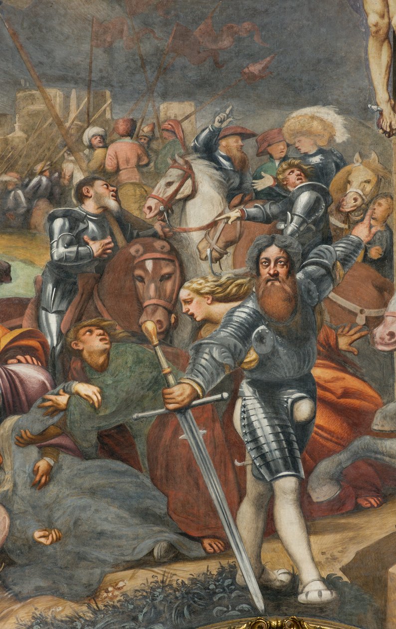 Counterfaccata, IL Pordenone, Ukřižování 1520-21, Detail od Giovanni Antonio Pordenone