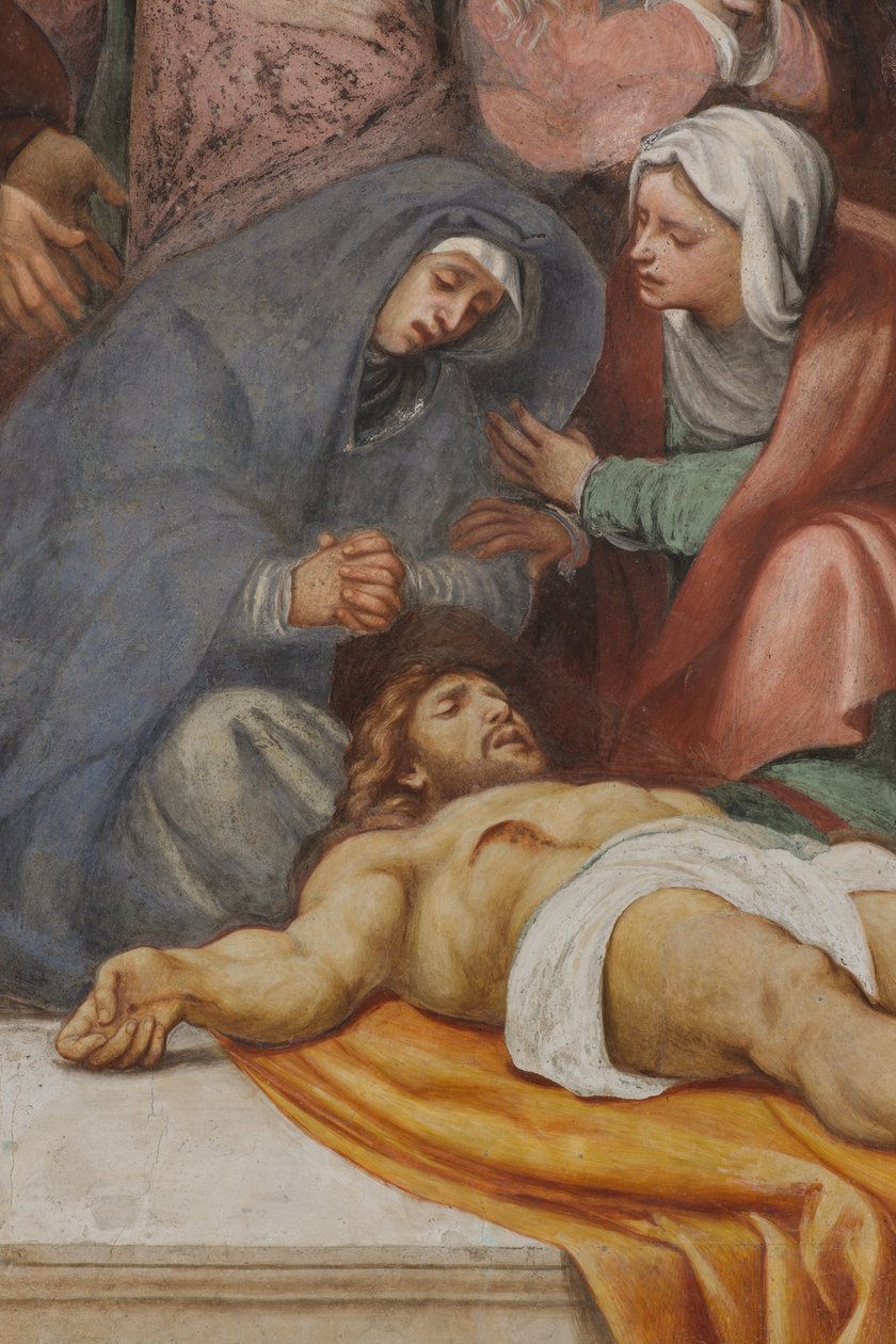 Counterfaccata, IL Pordenone, Deposition 1522, Detail od Giovanni Antonio Pordenone