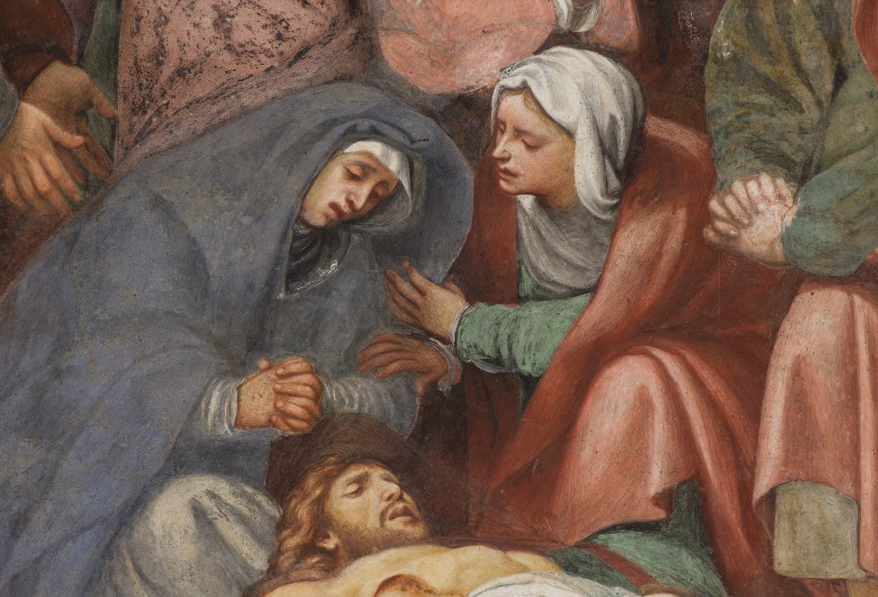 Counterfaccata, IL Pordenone, Deposition 1522, Detail od Giovanni Antonio Pordenone
