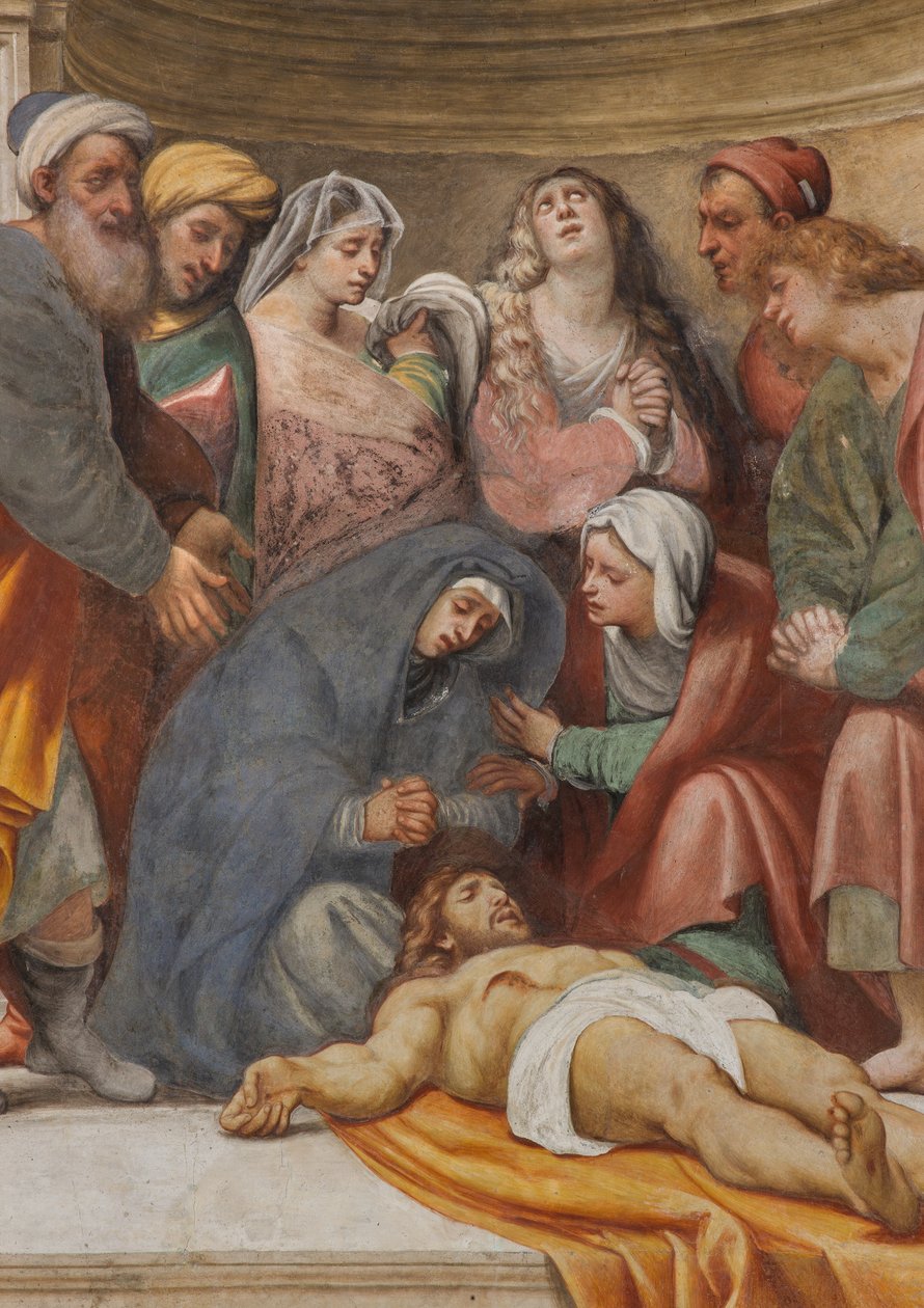 Counterfaccata, IL Pordenone, Deposition 1522, Detail od Giovanni Antonio Pordenone