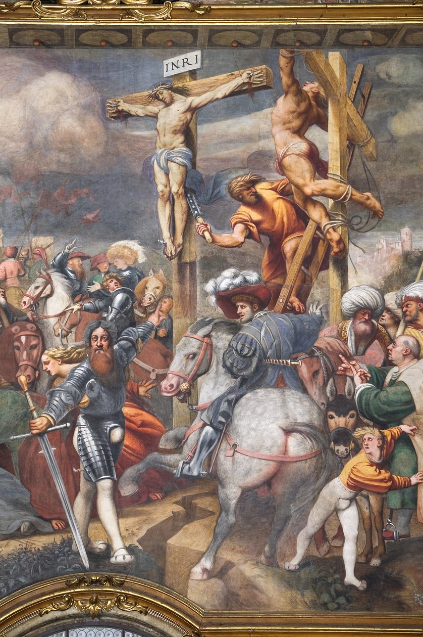Ukřižování, detail 2562703 a 2562705 od Giovanni Antonio Pordenone