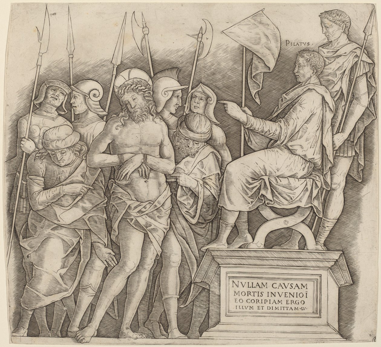 Kristus před Pilátem od Giovanni Antonio da Brescia