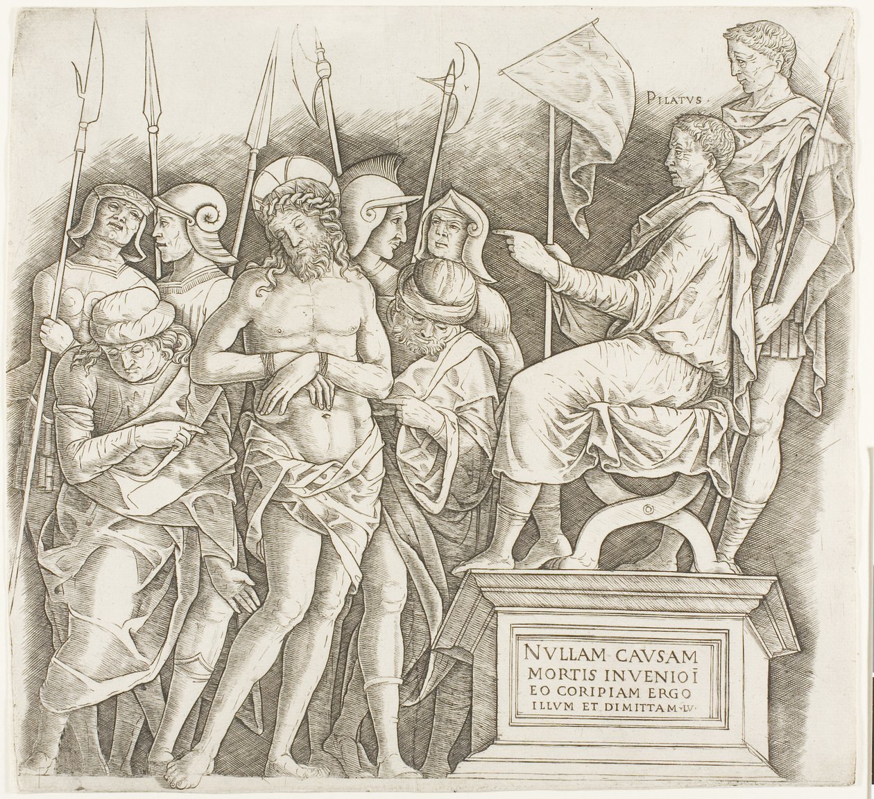 Kristus před Pilátem od Giovanni Antonio da Brescia