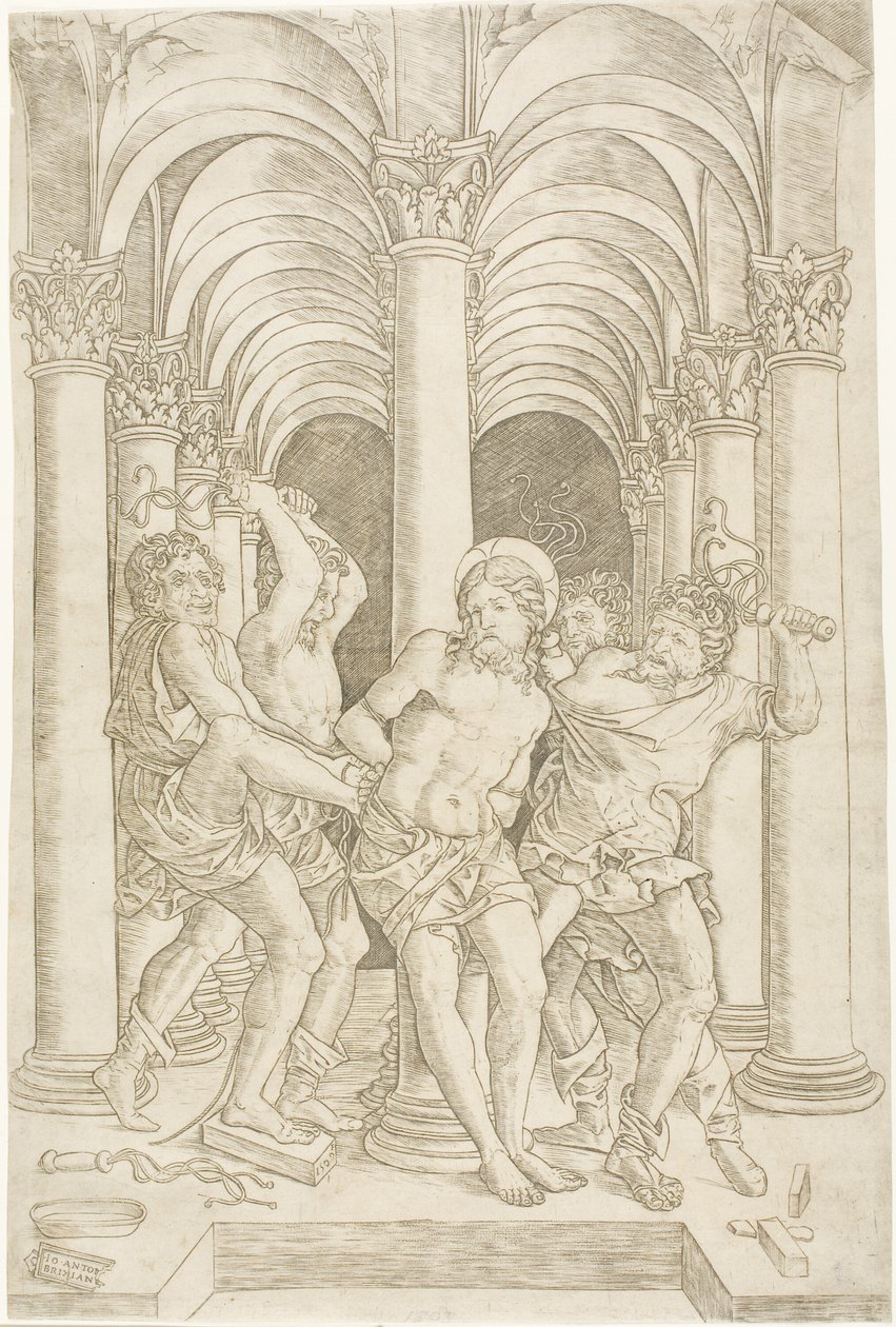 Bičování od Giovanni Antonio da Brescia