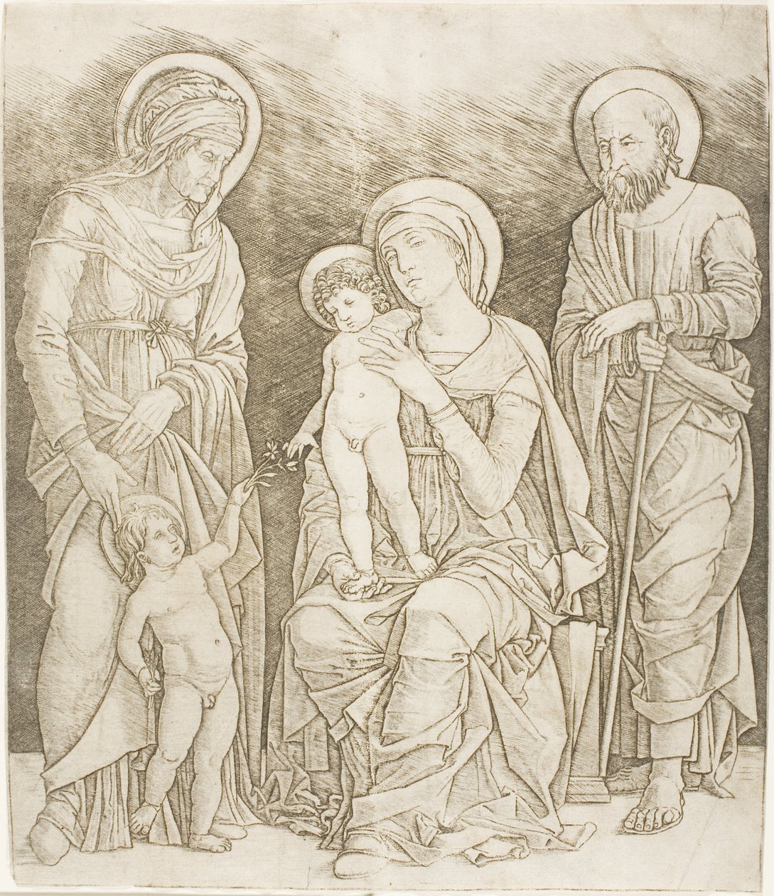 Svatá rodina se svatým Janem od Giovanni Antonio da Brescia