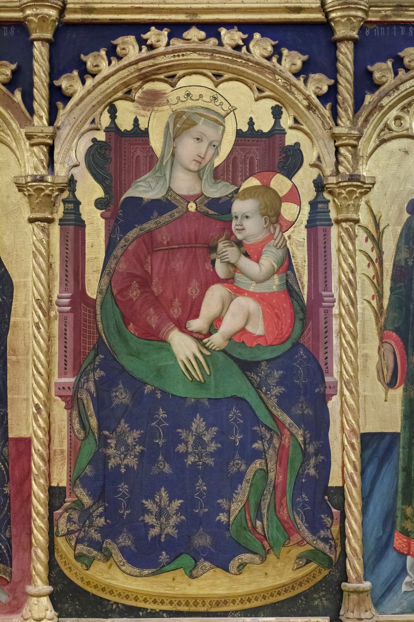 Madona s dítětem mezi svatými Jeroným, Benedikt od Giovanni Antonio da Pesaro