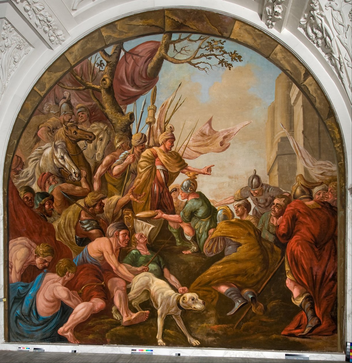 Římská kořist položená k nohám Claudia Civilise od Giovanni Antonio de Groot