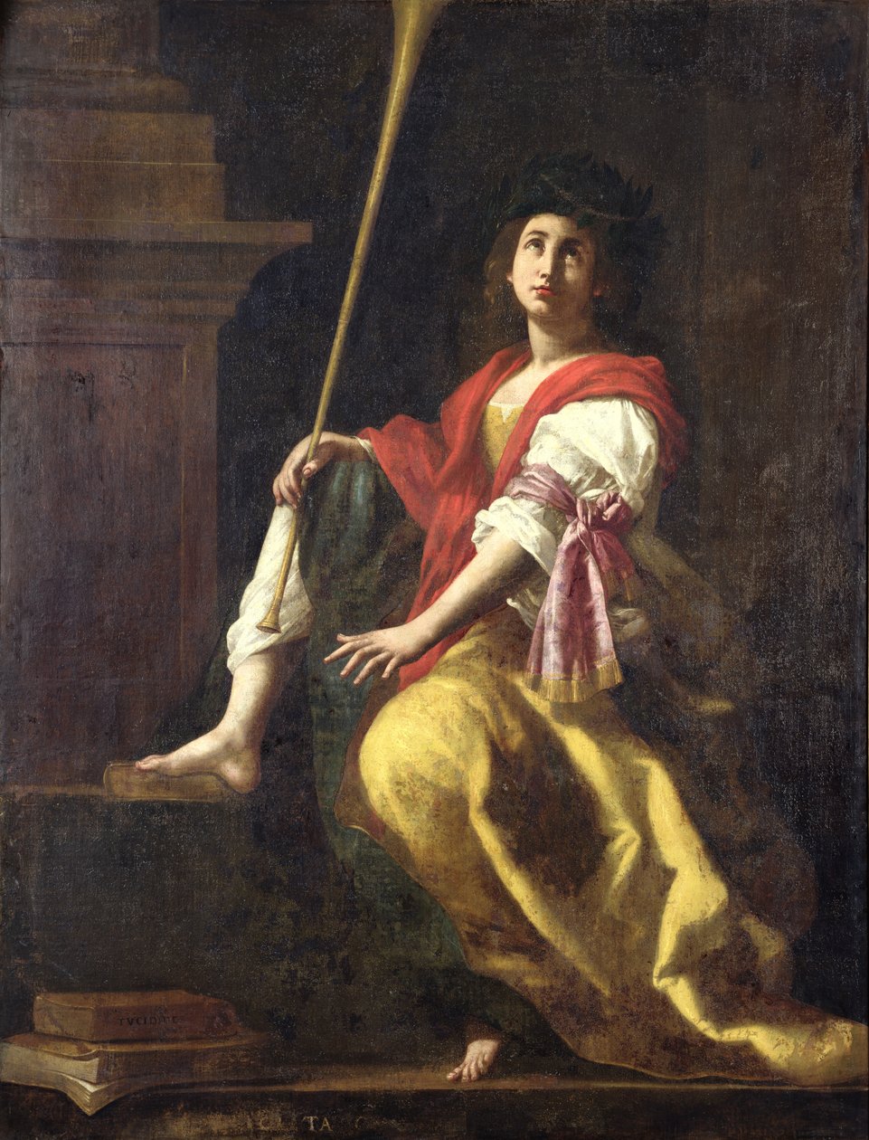 Clio, múza historie, 1624 od Giovanni Baglione