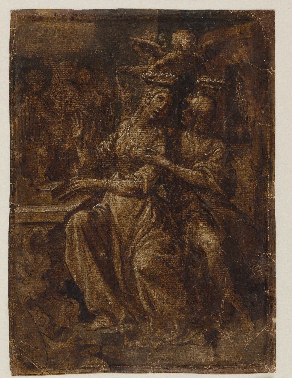 Svatá Cecílie a Valerianus u varhan od Giovanni Baglione