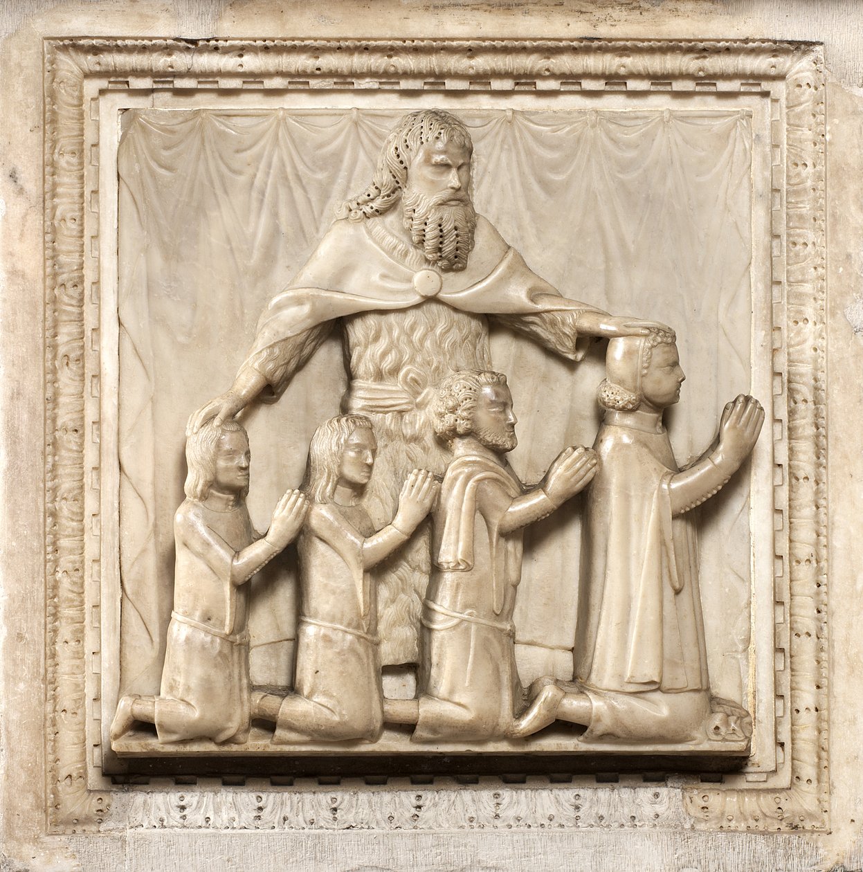 Čtyři dárci a svatý Petr od Giovanni Balduccio