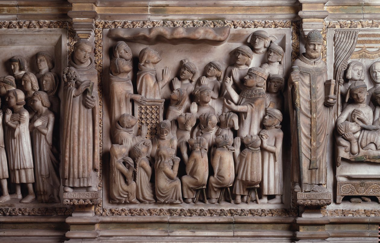 Zázrak mraku Socha z bílého mramoru, 1336-1339, Giovanni di Balduccio od Giovanni Balduccio