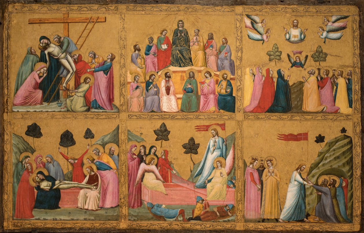 Italsky: Storie della Passione di Cristo Epizody Kristova utrpení od Giovanni Baronzio
