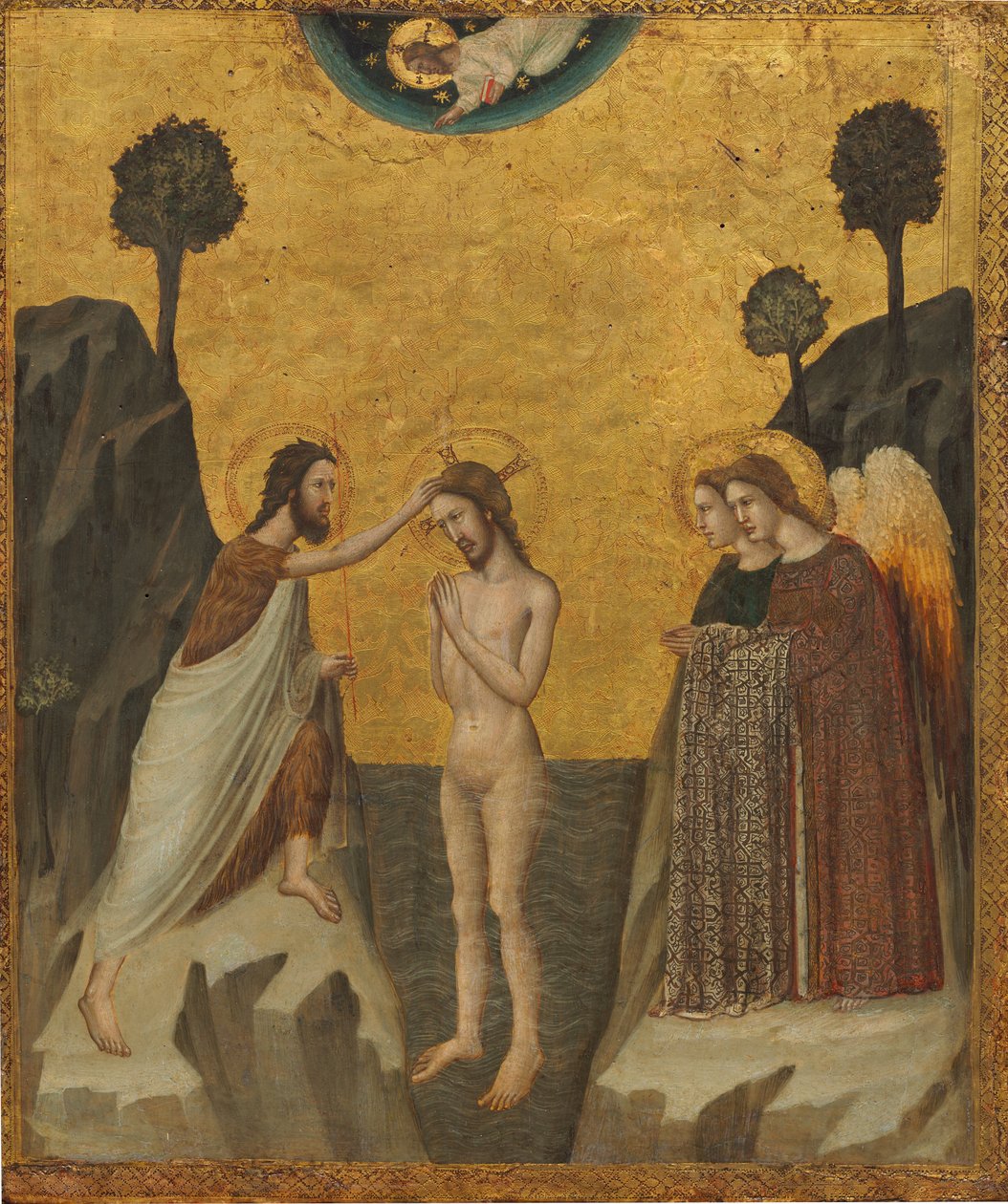 Křest Kristův, c. 1335. od Giovanni Baronzio