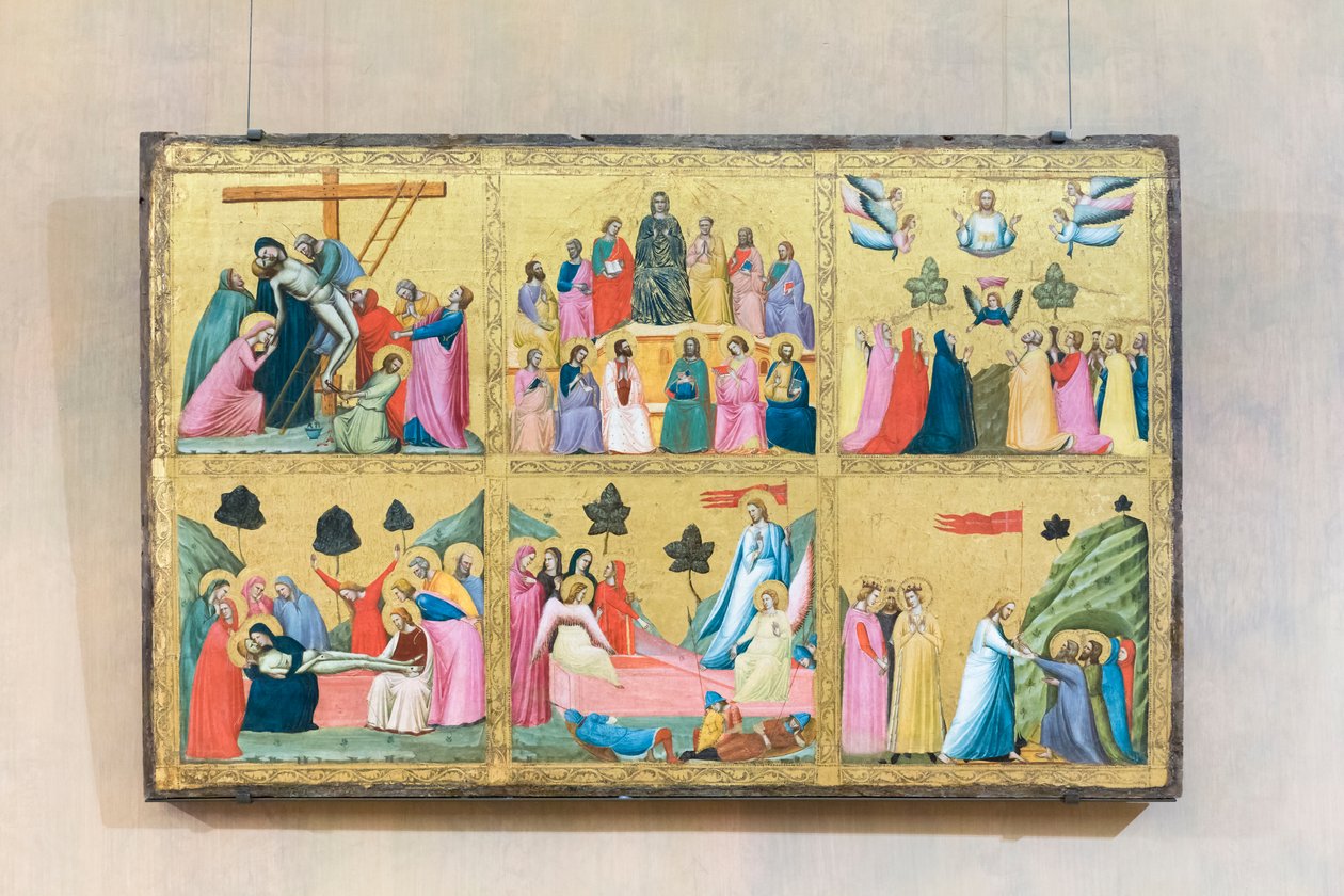 Epizody z umučení Krista , Giovanni Baronzio, Rimini, aktivní 1343-1345, národní galerie antického umění, Řím, Itálie od Giovanni Baronzio da Rimini