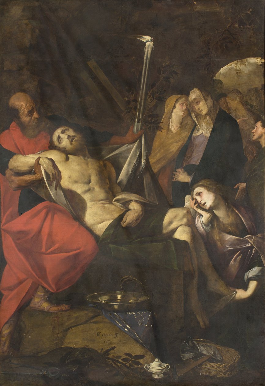 Oplakávání Krista od Giovanni Battista  Crespi