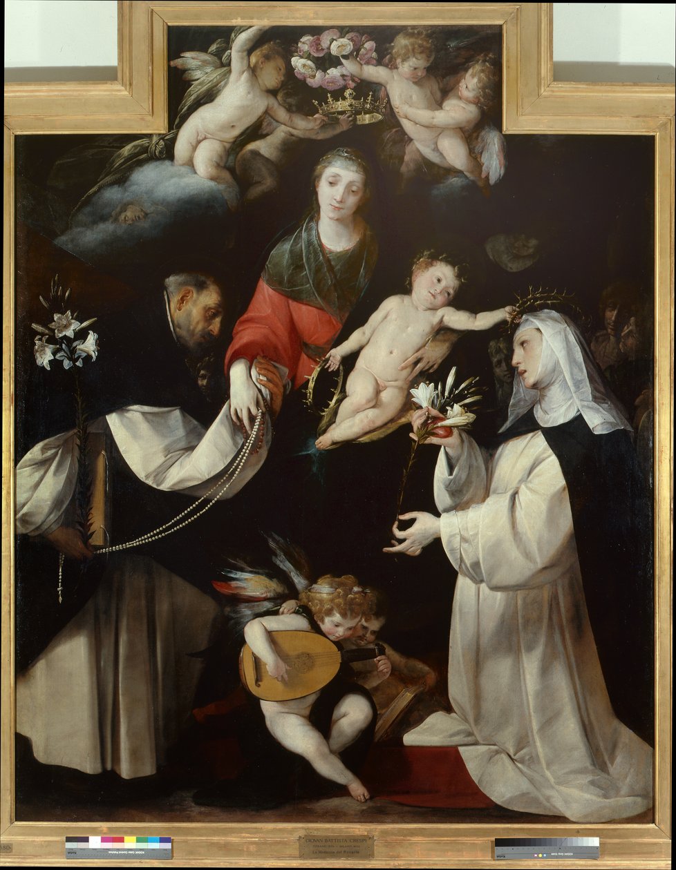 Madona Růžencová od Giovanni Battista  Crespi